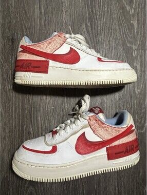 Nike Air Force 1 Shadow Cracked Leather Womens 11 CI0919-108